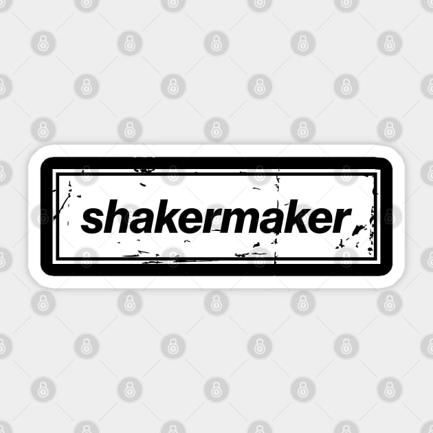 Shakermaker - The Mancunian Indie Anthem White Sticker by Butter Creative